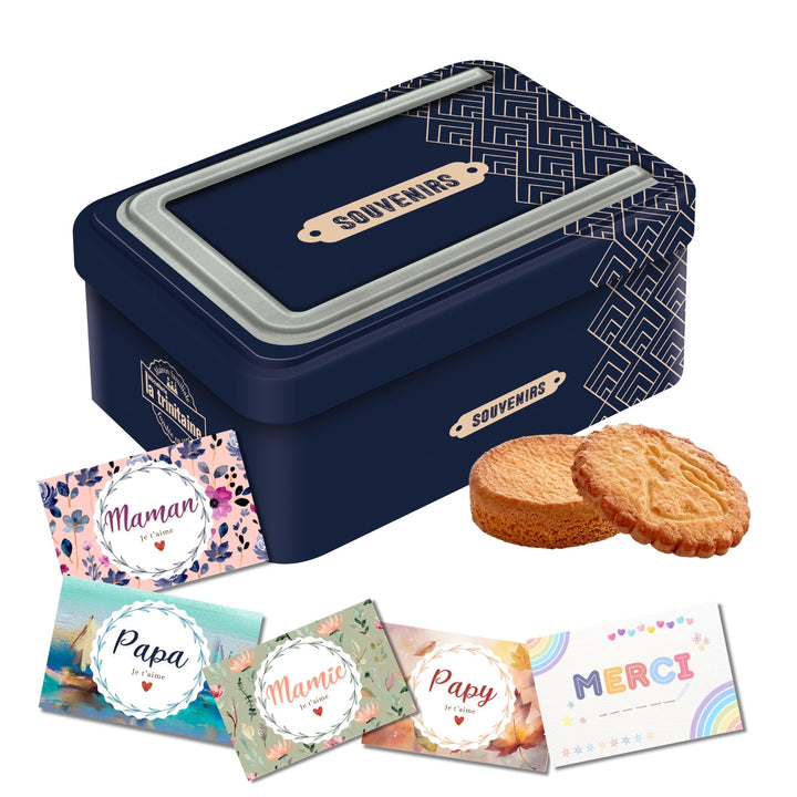 Coffret cadre photo - bleu