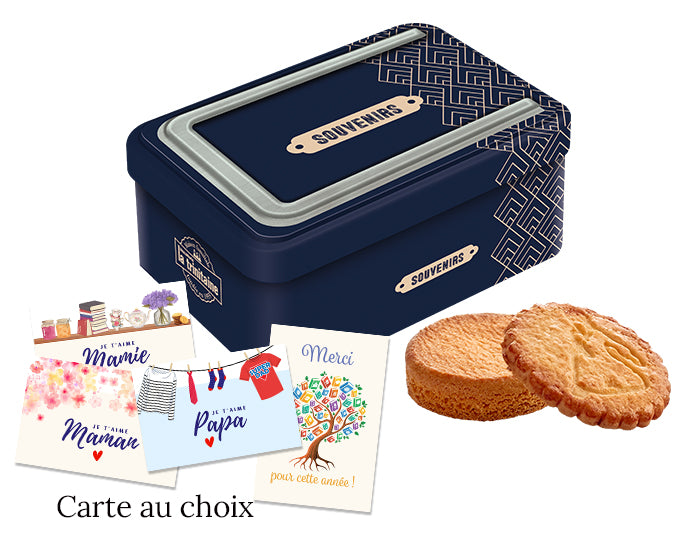 Coffret cadre photo - bleu