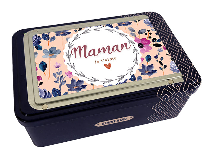 Coffret cadre photo - bleu