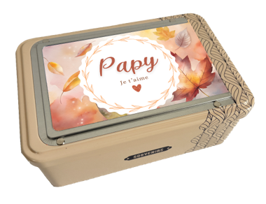 Coffret cadre photo - beige