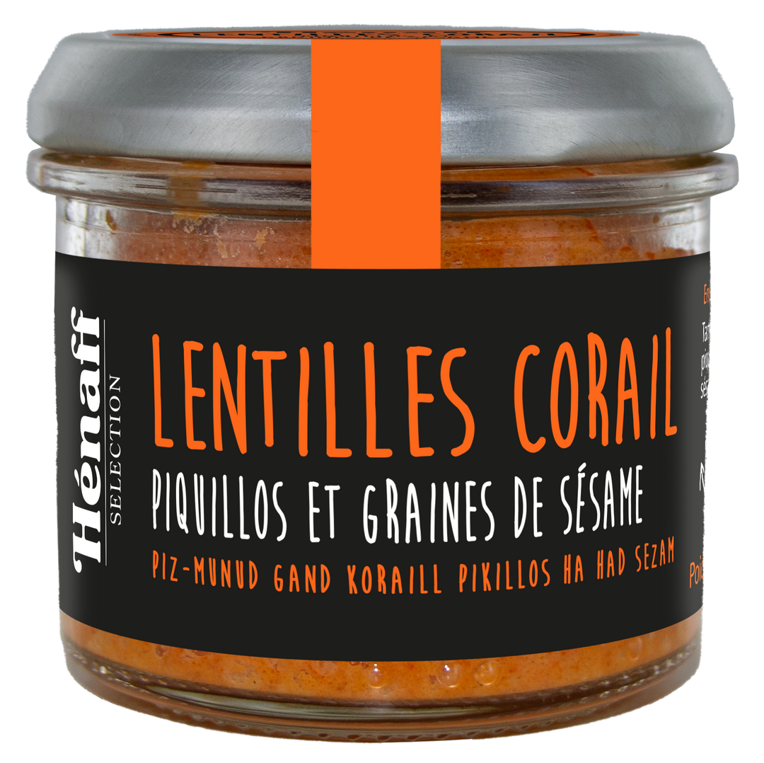 Lentilles Corail Piquillos et Graines de Sésame