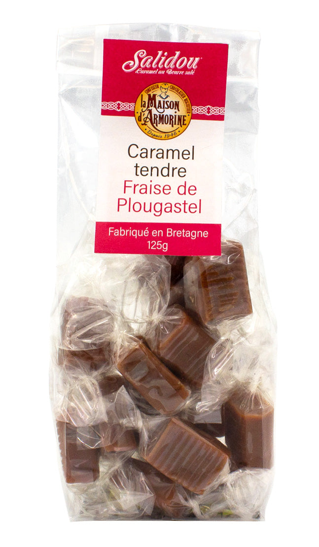 Caramels à la fraise de plougastel