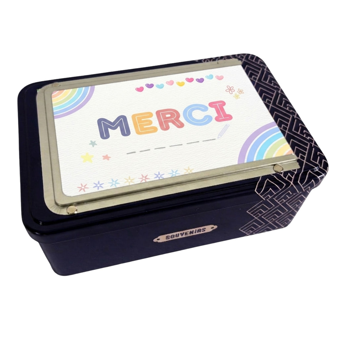Coffret cadre photo - bleu