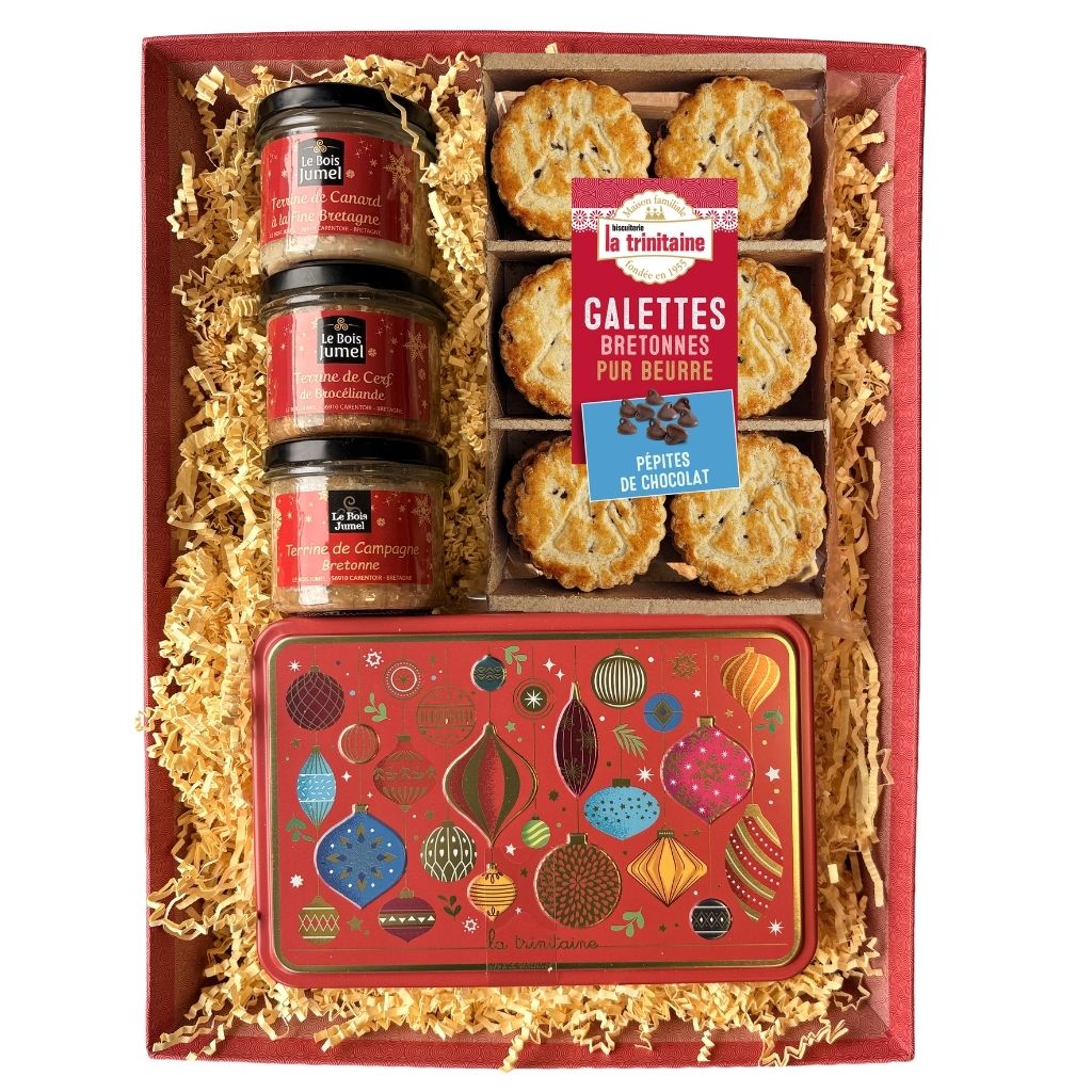 Panier garni breton de Noël – Galettes et terrines gourmandes