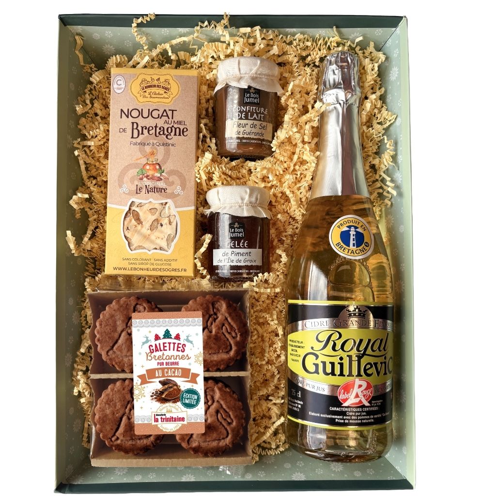 Panier gourmand breton – Cidre et spécialités bretonnes