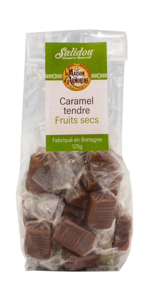 Caramels tendres aux fruits secs (125 g)
