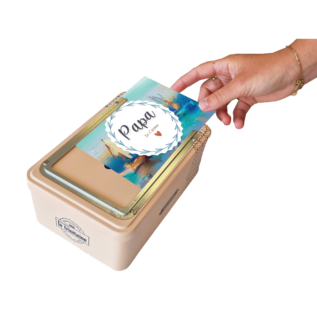 Coffret cadre photo - beige