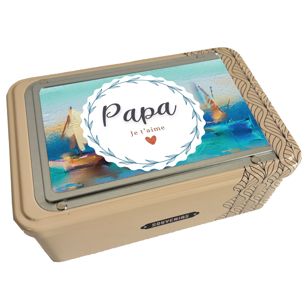 Coffret cadre photo - beige