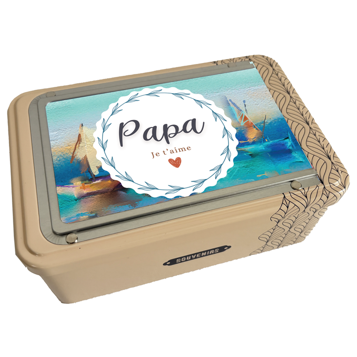 Coffret cadre photo - beige
