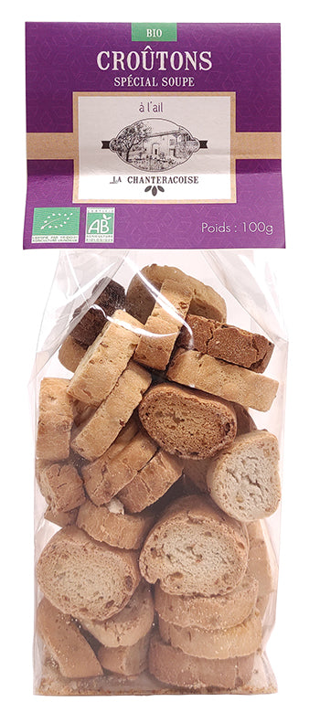 Croûtons BIO Ail 100g La Chanteracoise