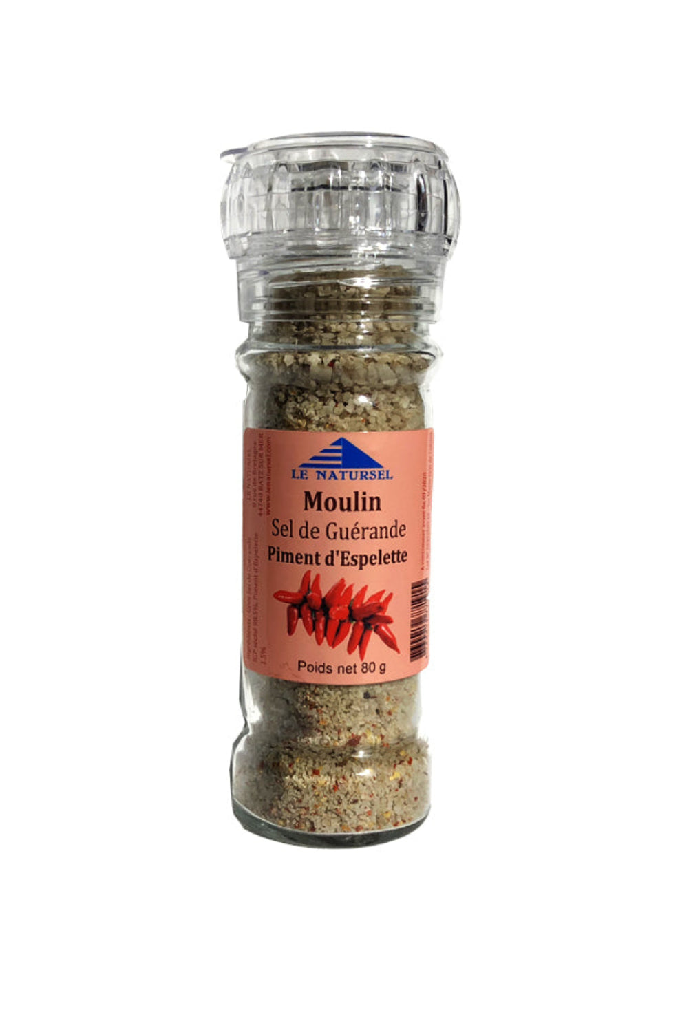 Moulin gros sel séché au piment d&