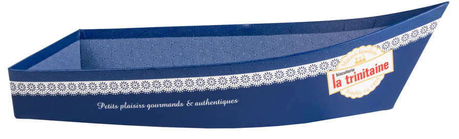 Barque La Trinitaine bleue 32*15 cm