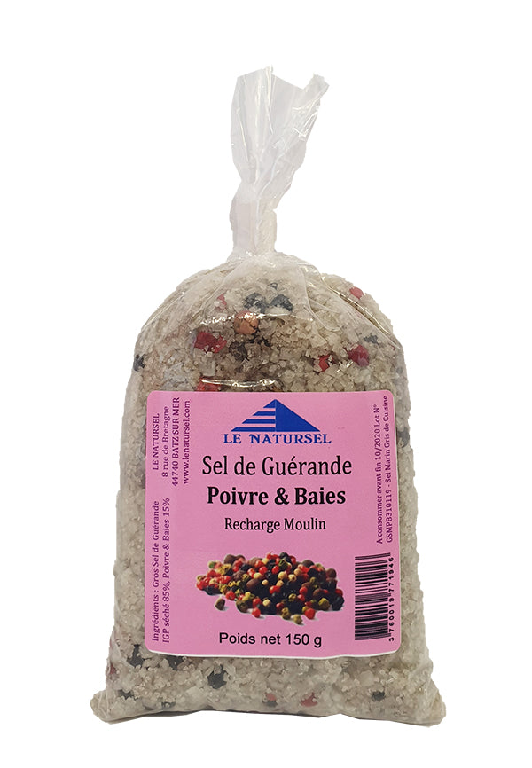 Recharge Gros Sel Poivre et Baies 150g