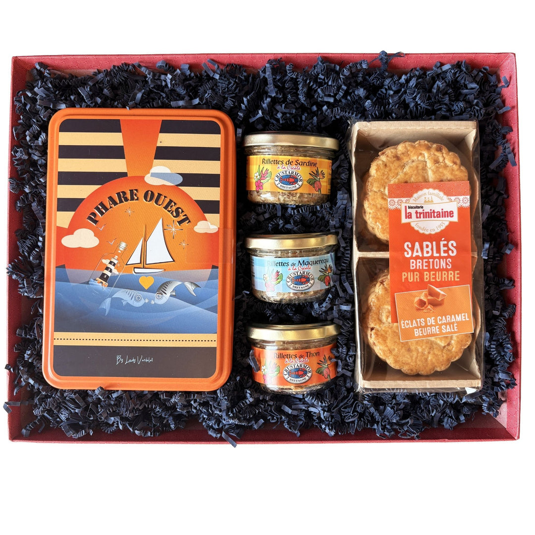 Panier Cadeau Gourmand Escale Phare Ouest &amp; Douceurs Bretonnes | La Trinitaine