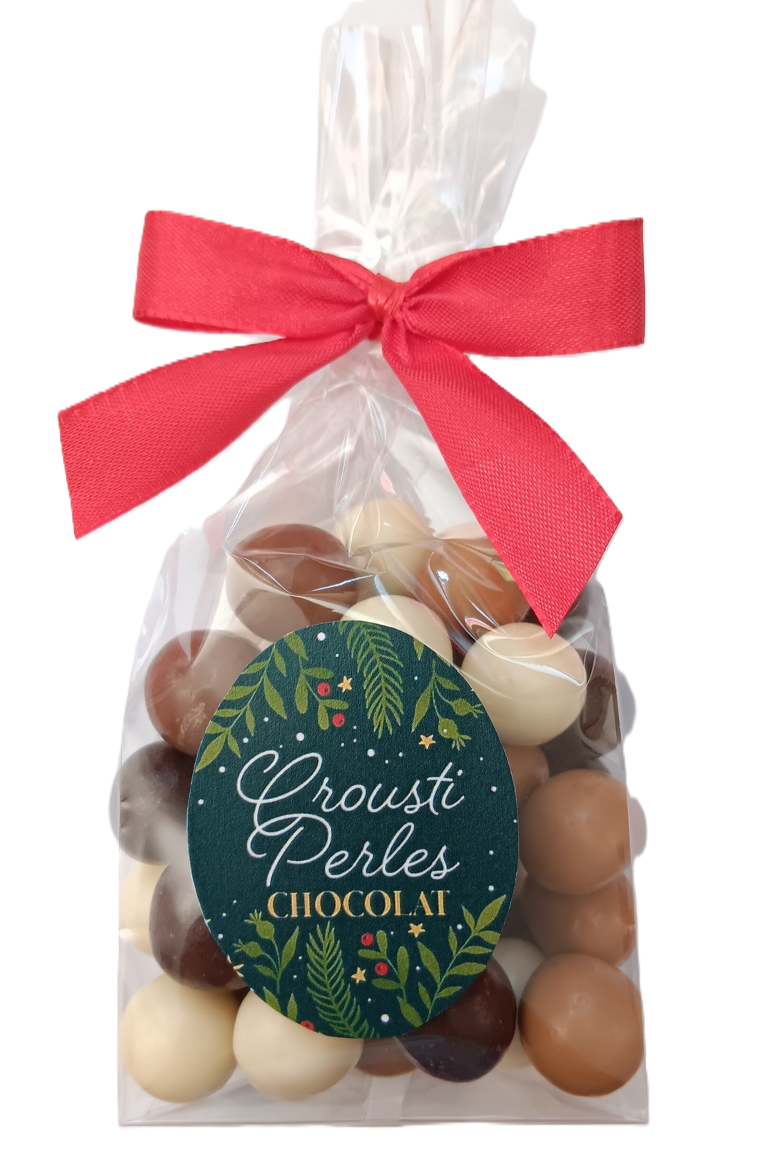 Crousty perles chocolat ruban rouge