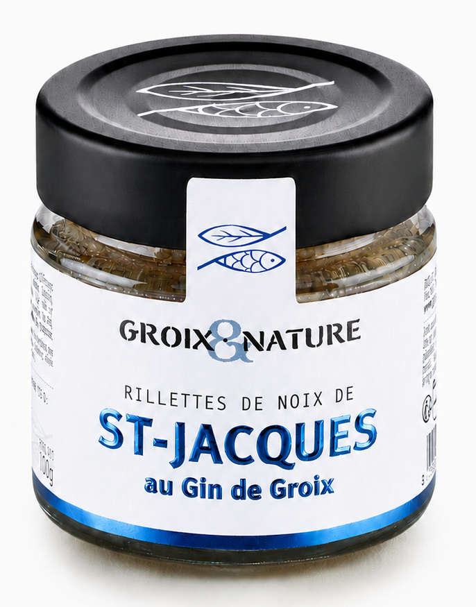 Rillettes de Saint-Jacques au Gin de Groix