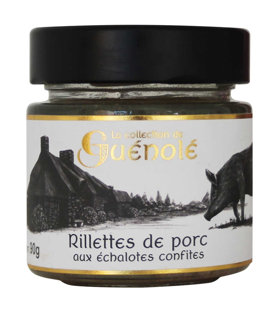 Rillettes de porc aux échalotes confites bio – Collection Guénolé – 90 g