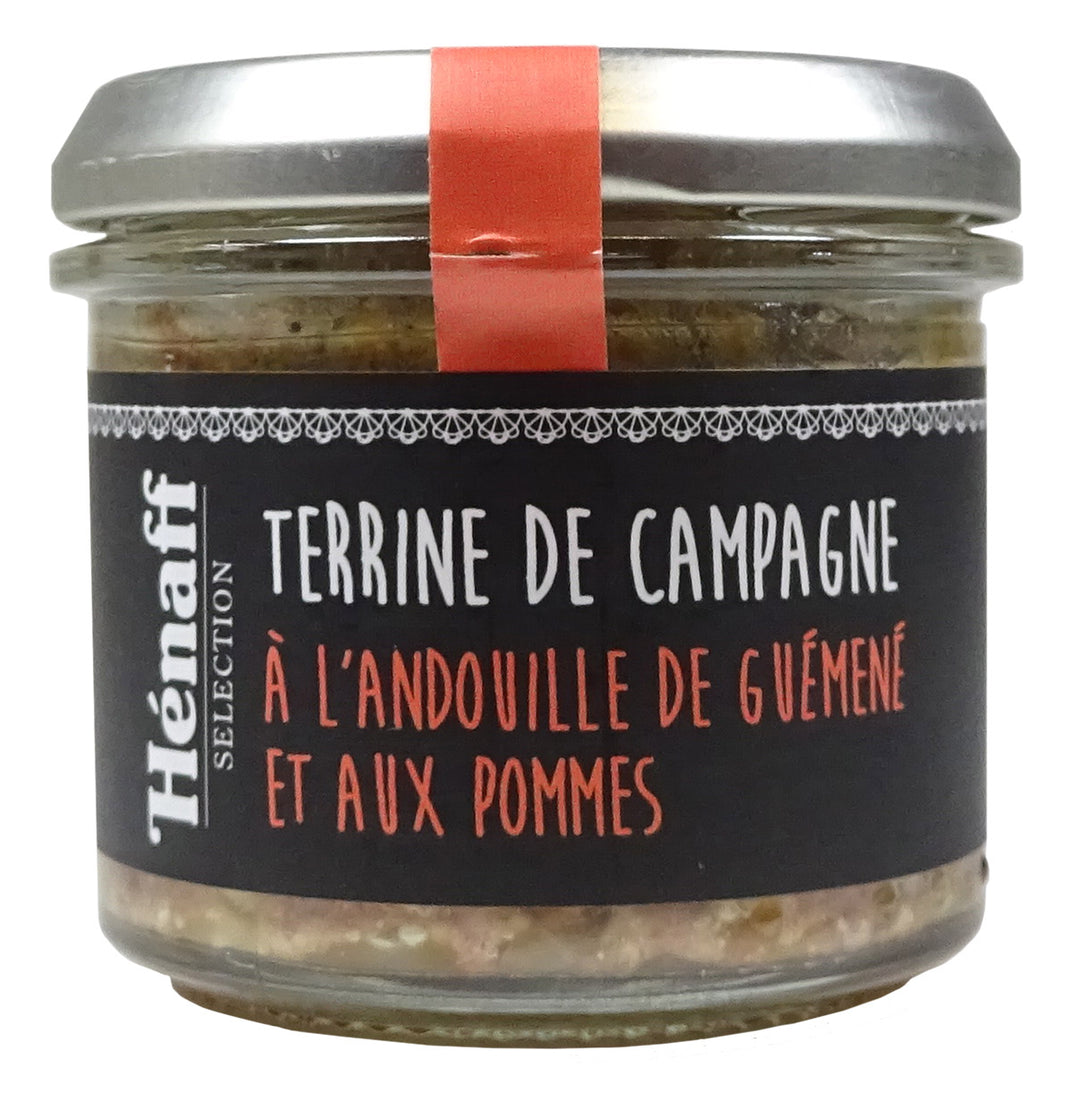 Terrine de campagne à l’andouille de Guémené et aux pommes – Hénaff Sélection 90 g