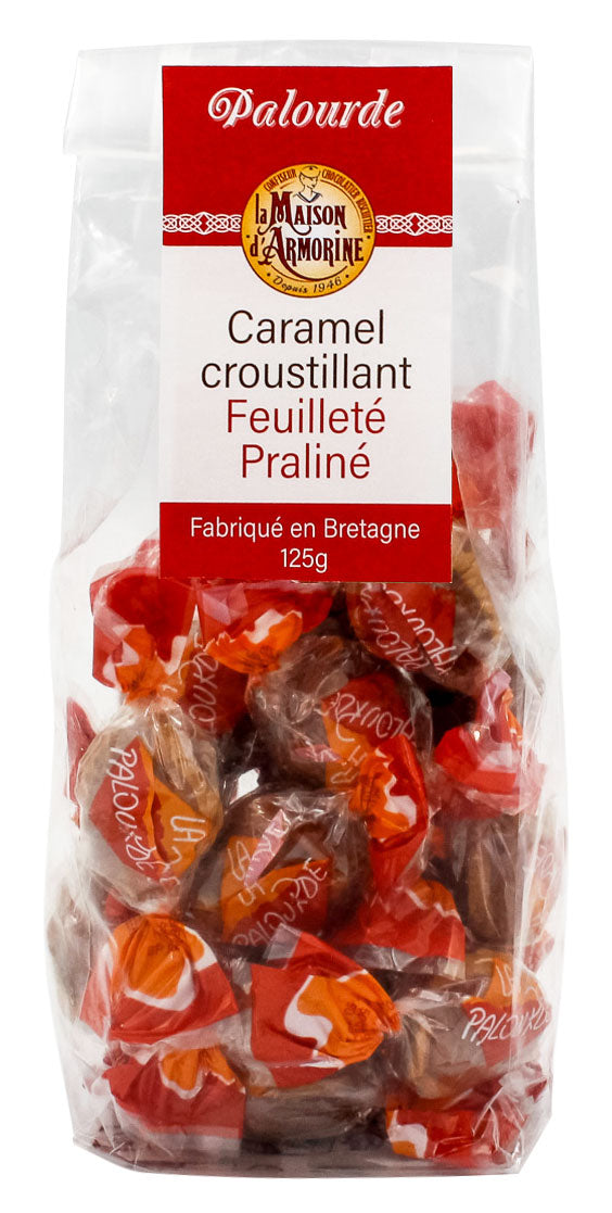 Palourdes au caramel croustillant feuilleté praliné