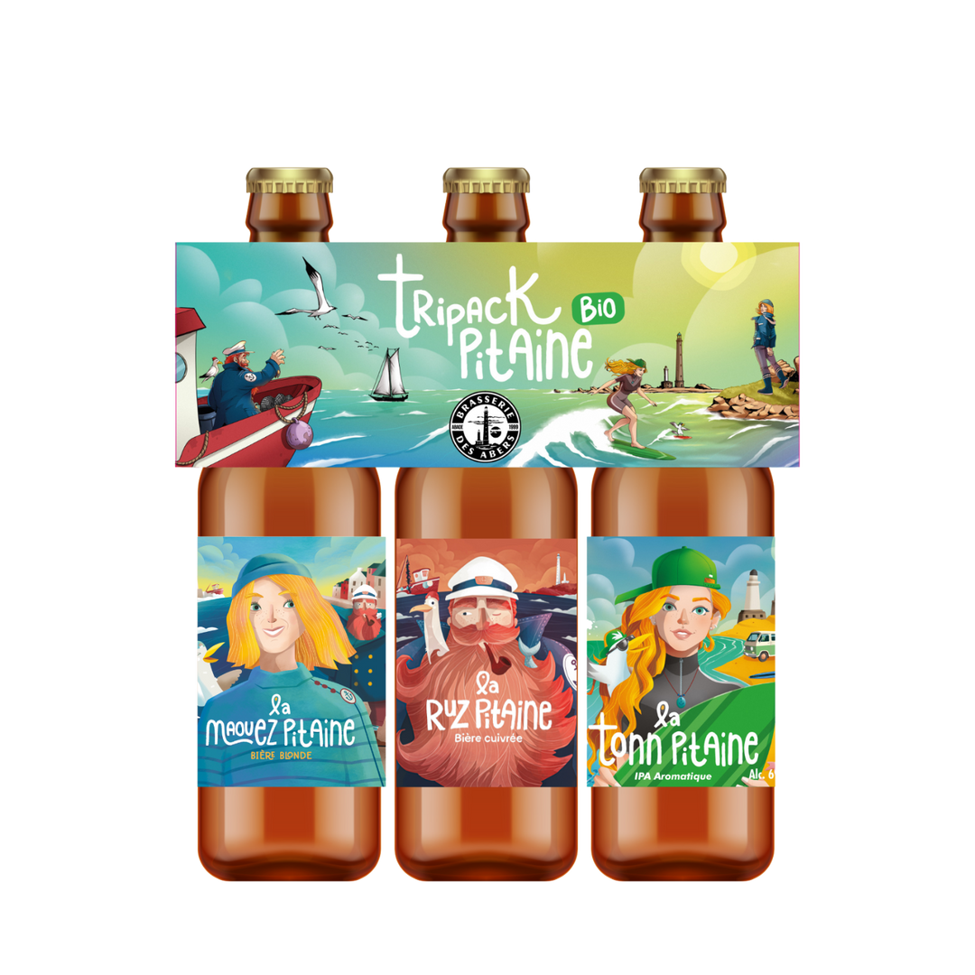 Tripack Bière Pitaine Bio 3*33 cL