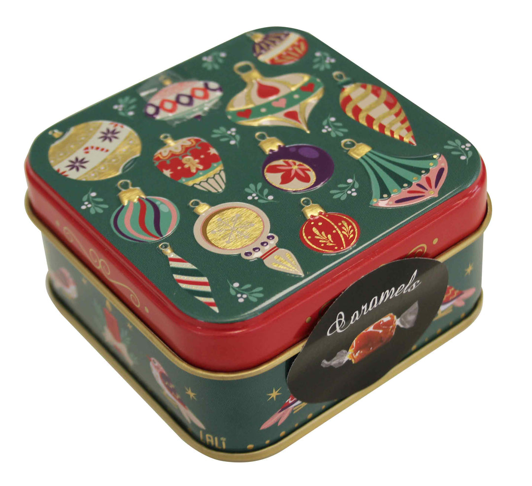 Boîte Pocket « Boule de Noël » – Caramels au beurre salé en papillotes