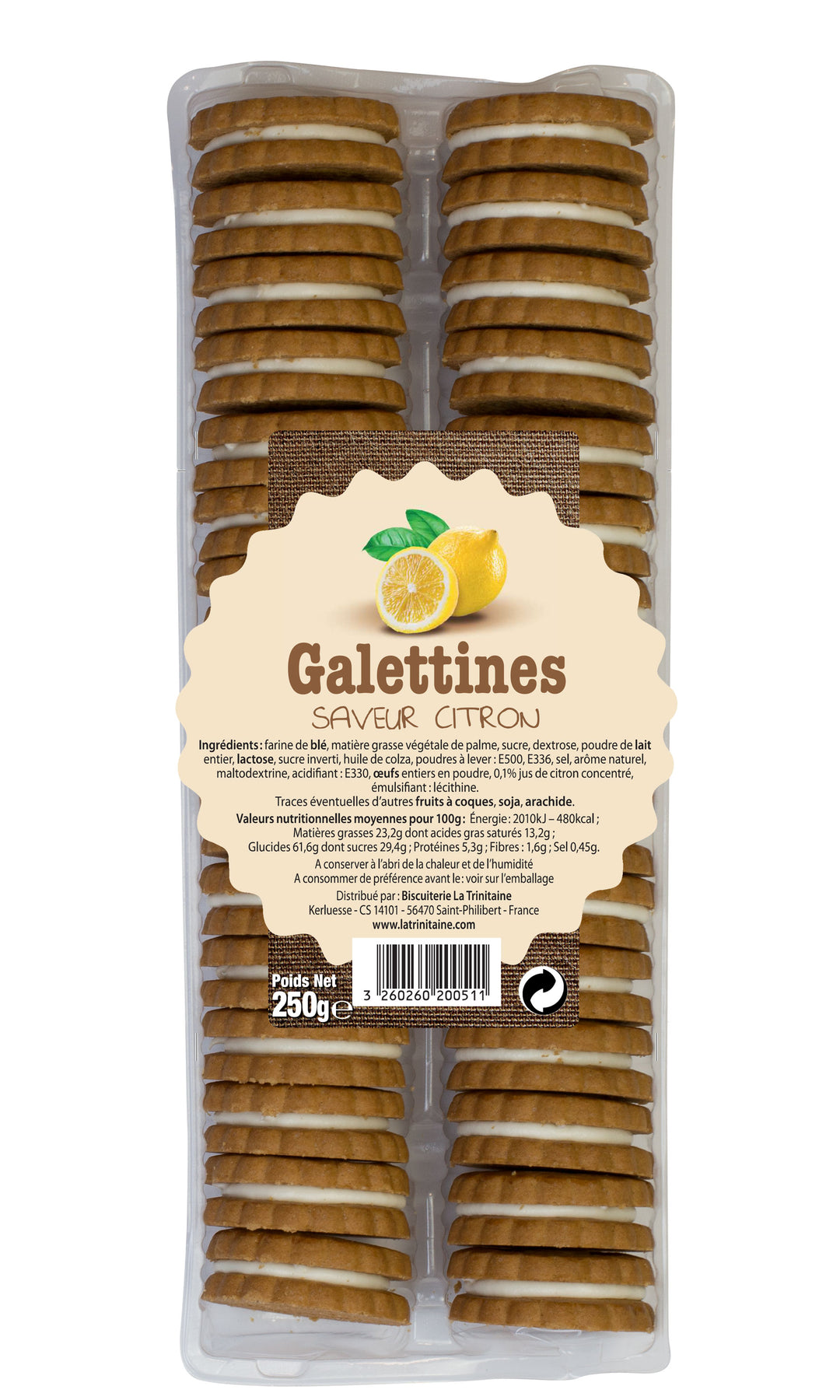 Galettines saveur citron