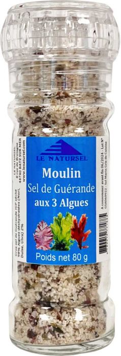 Moulin gros sel aux algues 80g