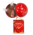 Boule de Noël au caramel