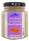 Fleur de Sel de Guérande piment d'Espelette - petit pot