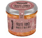 Truite fumée mangue & baies roses 
