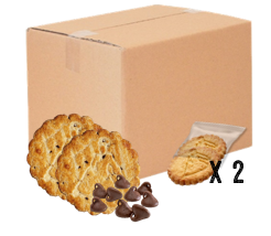 Carton de galettes aux pépites de chocolat 