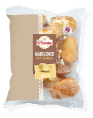 Madeleines pur beurre en coussin 