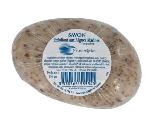 Savon galet exfoliant aux algues