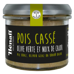 Pois cassé aux olives vertes et noix de cajou 