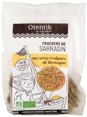 Crackers bio de sarrasin au curry et algues de Bretagne