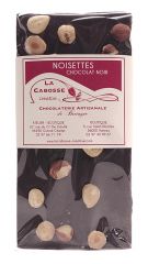 Tablette chocolat noir et noisettes 98g