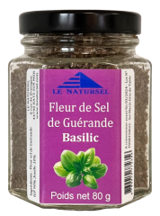 Fleur de Sel de Guérande Basilic - petit pot