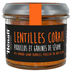 Lentilles Corail Piquillos et Graines de Sésame