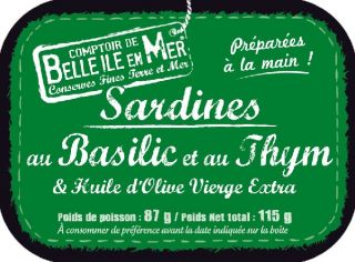 Sardines au basilic et au Thym