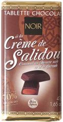 Tablette au chocolat noir et à la crème de Salidou 47g