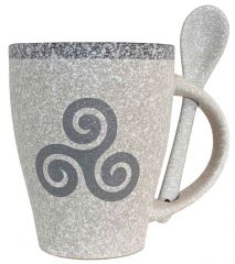 Mug et cuillère Granit Triskell 