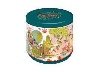 Boîte ronde Rose - Galettes Bretonnes aux Éclats de Caramel