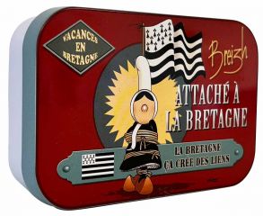 Boîte Pocket de caramels "Attaché à la Bretagne"