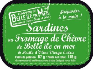 Sardines au fromage de chèvre de Belle-île