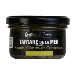 Tartare d'algues câpres et cornichons