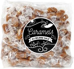 Caramels au beurre salé et au sel de Guérande - 1kg