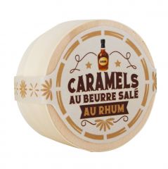 Boîte bois de caramels au rhum 