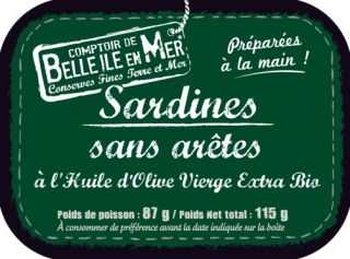 Sardines sans arêtes à l'huile d'olive bio
