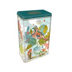 Boîte métal décors Oiseau Mini-Galettes pur beurre 400g 