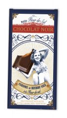 Tablette de chocolat noir et au caramel au beurre salé à la fleur de sel